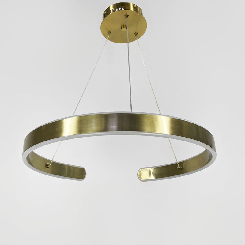 Підвісна латунна люстра Spiral Rings Ø 60 см