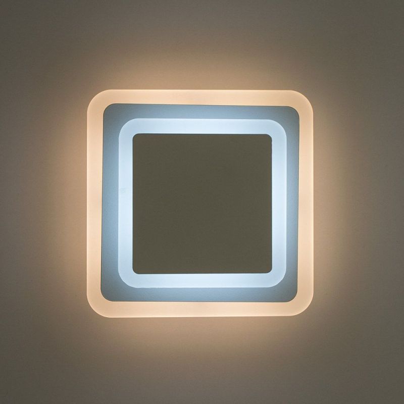 Світильник світлодіодний настінний, бра GEOMETRIA SQUARE 12W WHITE