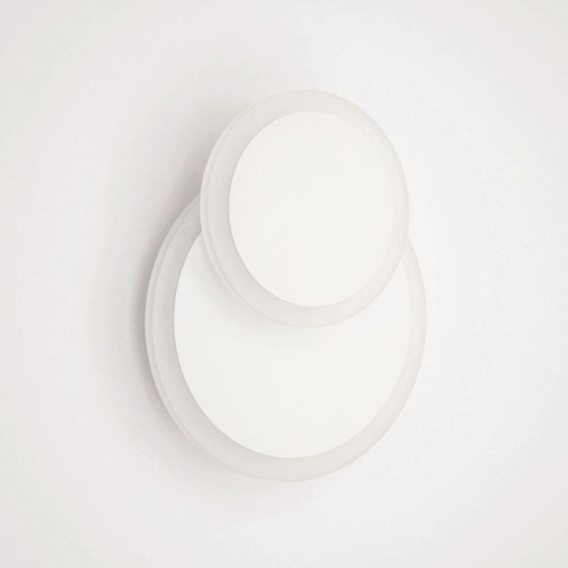 Світильник світлодіодний настінний, бра GEOMETRIA ROUND 12W WHITE