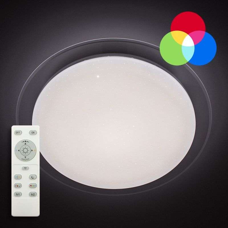 RGB смарт світильник з пультом SATURN 25W RGB круглий