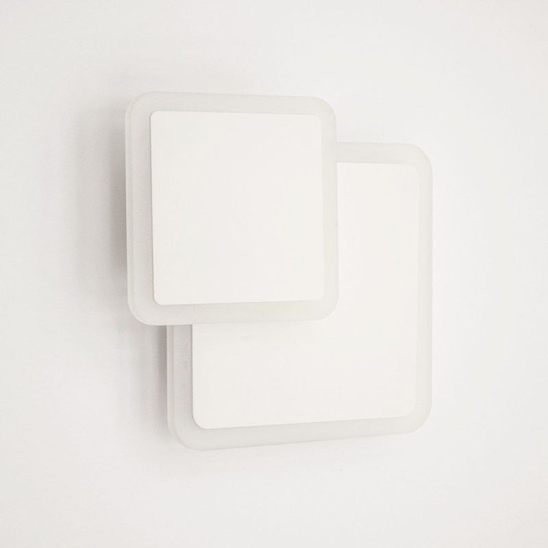 Світильник світлодіодний настінний, бра GEOMETRIA SQUARE 12W WHITE
