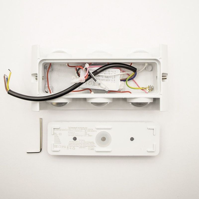 Світильник світлодіодний настінний, бра LINZA SIX 6W  3000K WHITE IP54