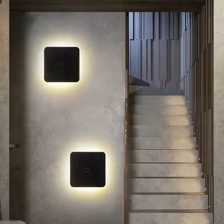 LED настінний світильник 16.5 см DALLAS 12W 4200K IP65 чорний вологозахищений