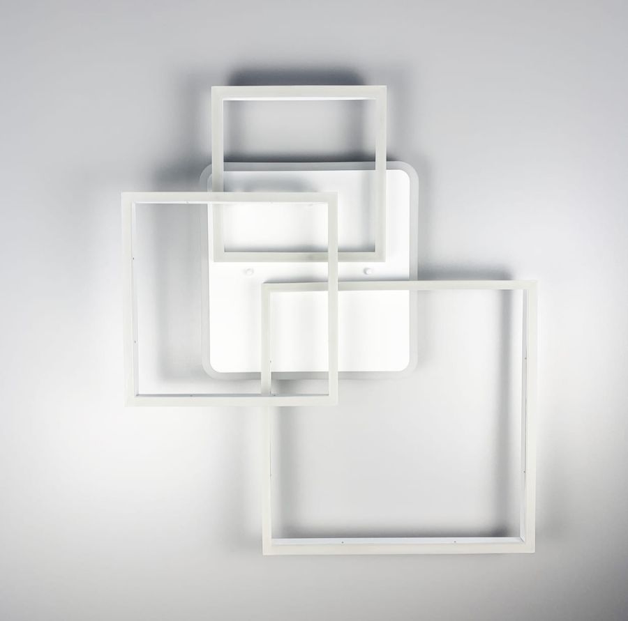 Світлодіодна люстра Ideal Lux Frame у білому корпусі
