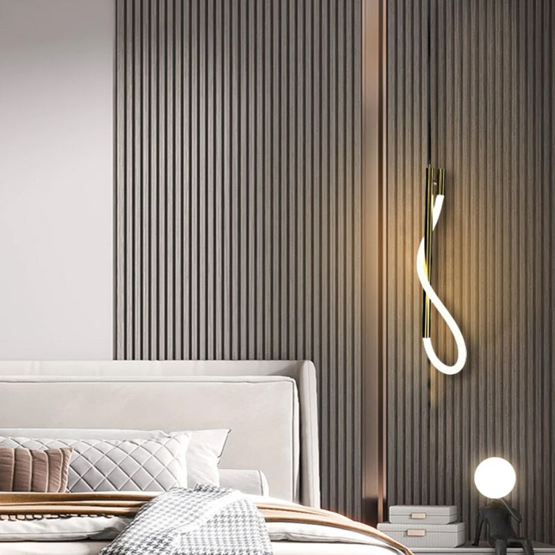 Латунний підвіс з гнучкою LED стрічкою у корпусі 60 см