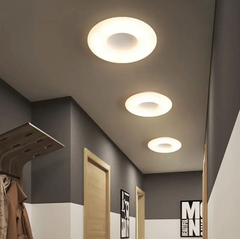 Стельова LED люстра із кремовою серединою Ø 47 см