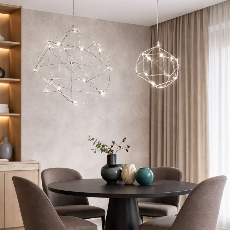 Led-світильник із підвісною каркасною конструкцією Ø20х30 см 