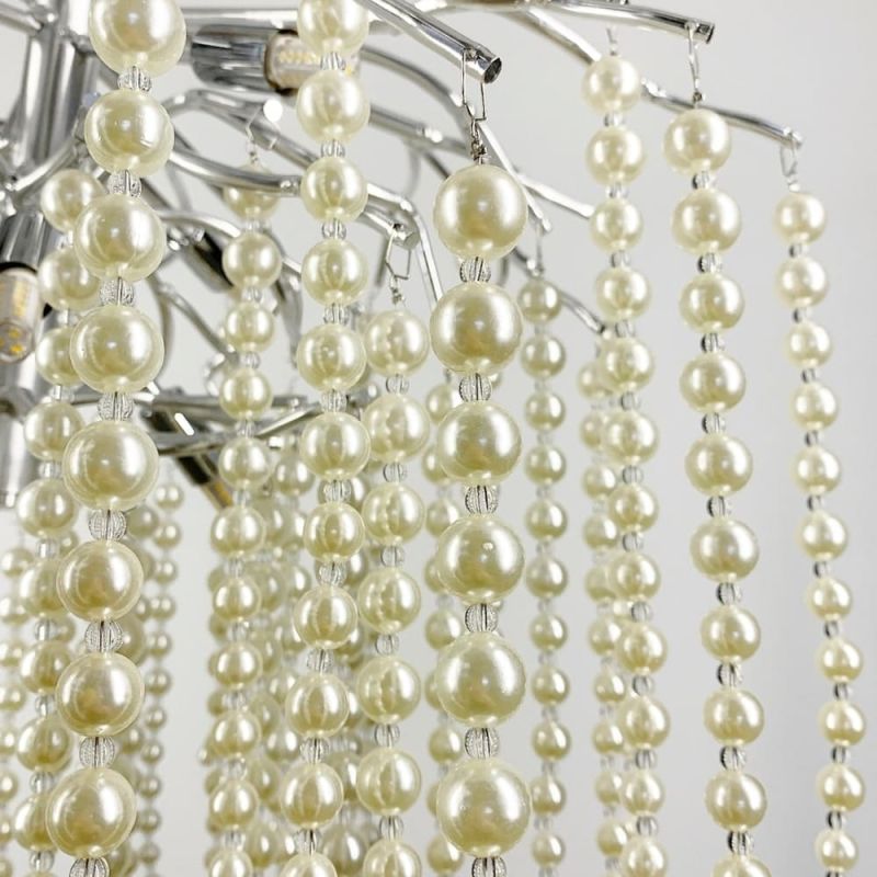 Чарівна люстра в хромі Pearl selection Ø 60 см
