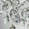 Вишукана срібна люстра DIAMINA з кришталевим камінням Ø 60 см