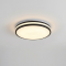 LED Світильник GRILL матовий 24W Ø 32 см діаметр 4000К без пульта чорний