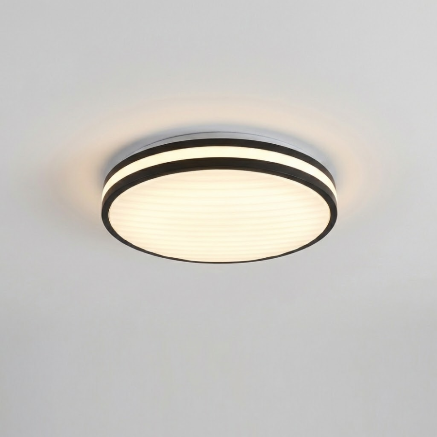 LED Світильник GRILL матовий 24W Ø 32 см діаметр 4000К без пульта чорний