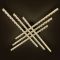 Стельова люстра MIRANDA CROSS 90 W 6L BLACK з пультом Ø 80 см