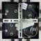Стельова люстра MIRANDA CROSS 90 W 6L BLACK з пультом Ø 80 см