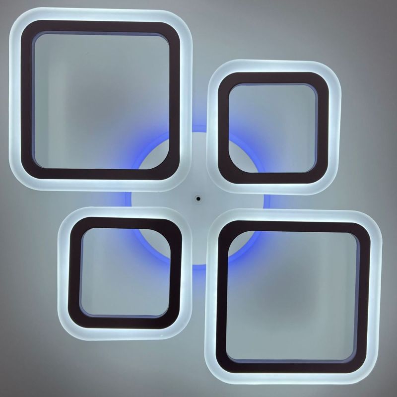 Люстра світлодіодна з пультом OVAL RGB 60W 4S1R біла