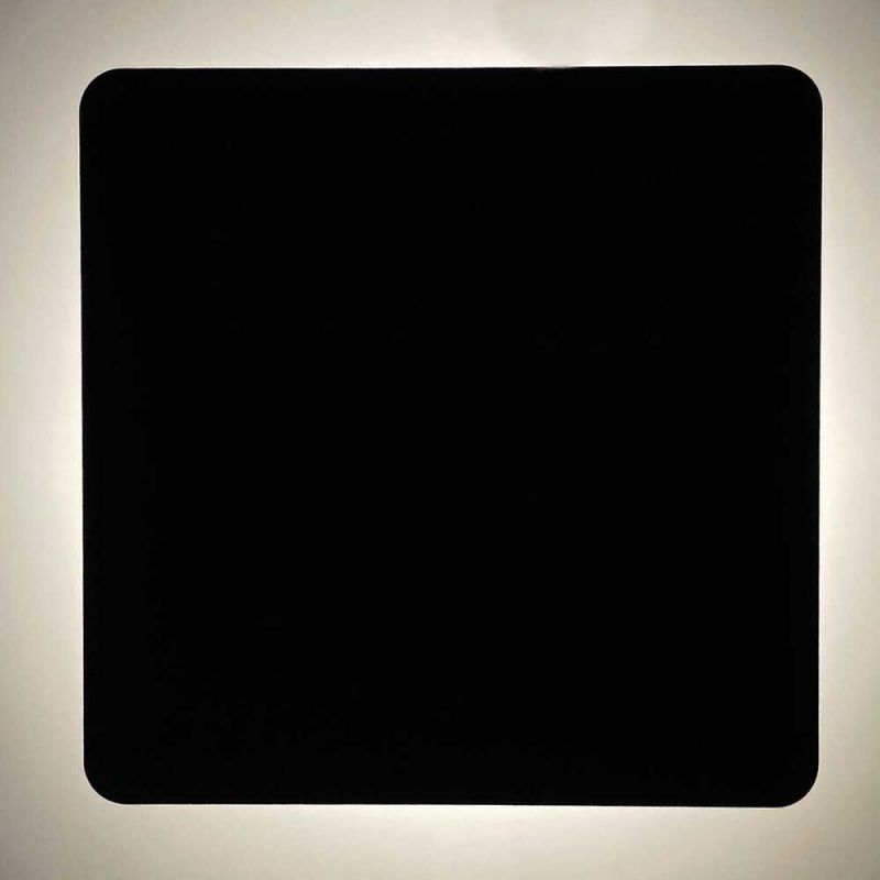 LED настінний світильник 13.5 см DALLAS 7W 4200K IP65 чорний вологозахищений