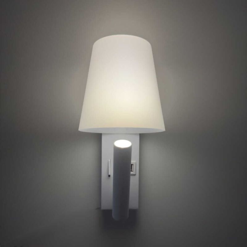 LED настінний світильник UMBRELLA USB+TYPE-C  3W 4200K IP20 білий