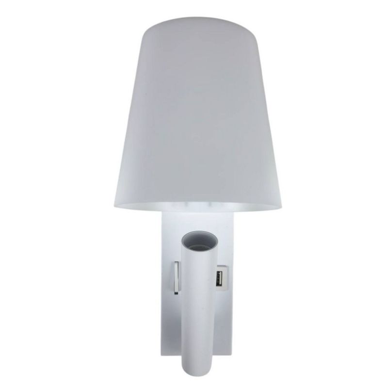 LED настінний світильник UMBRELLA USB+TYPE-C  3W 4200K IP20 білий